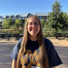 Beth Peterson outside smiling